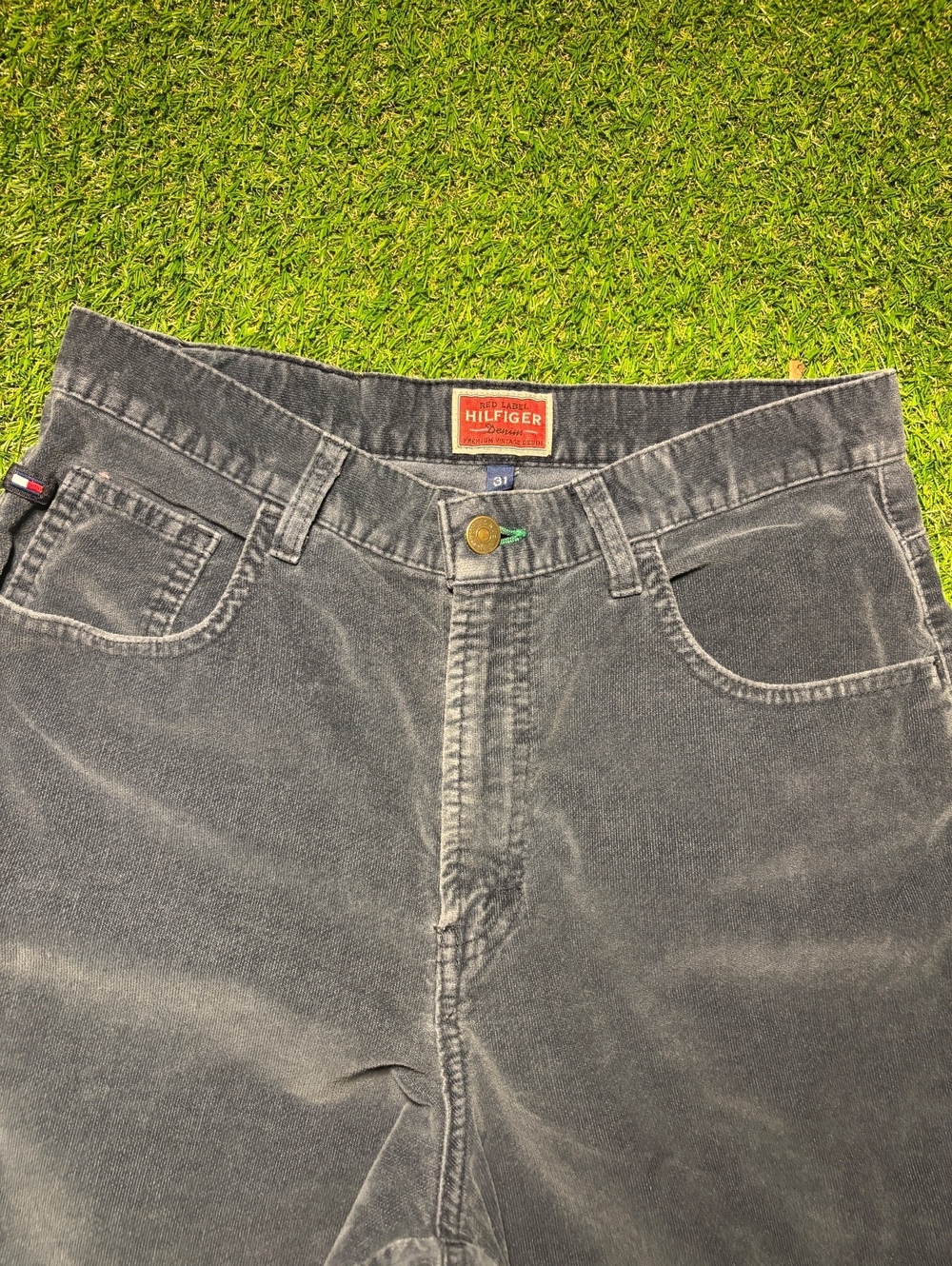 2000s Tommy Hilfiger velveteen high waisted pants